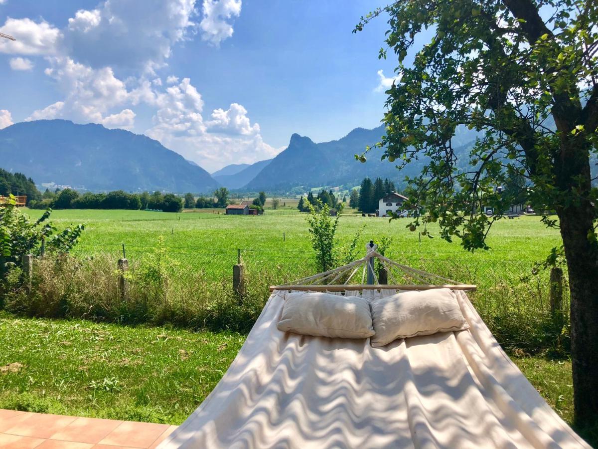 Ferienhaus Veronika mit 2000qm Garten und Bergblick Unterammergau Exterior foto